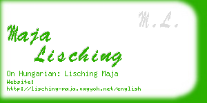 maja lisching business card